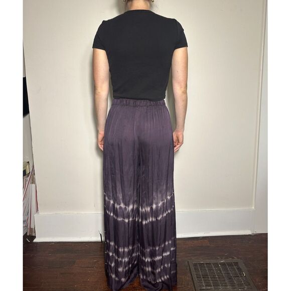 Anthropologie TINA JO Purple Relaxed Bohemian Trousers Size Medium - Picture 3 of 5